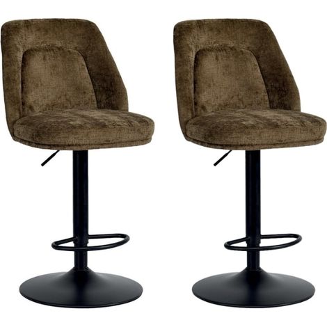 Lot de 2 chaises de bar réglable en hauteur café Casita ZOUNG (1/2)
