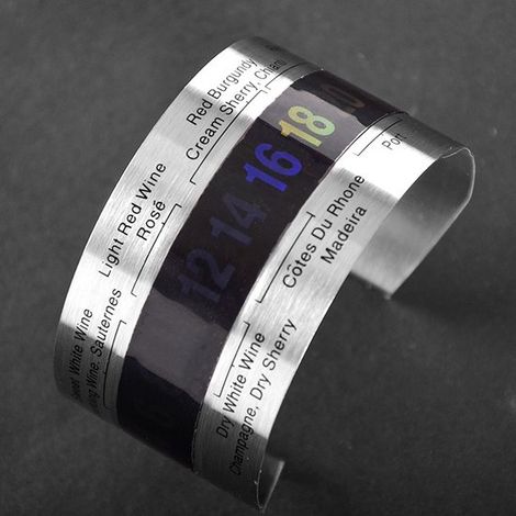 Edelstahl Weinflaschenthermometer Armband mit Sensor für Bier , Heimbrauer und Weinliebhaber (1/5)