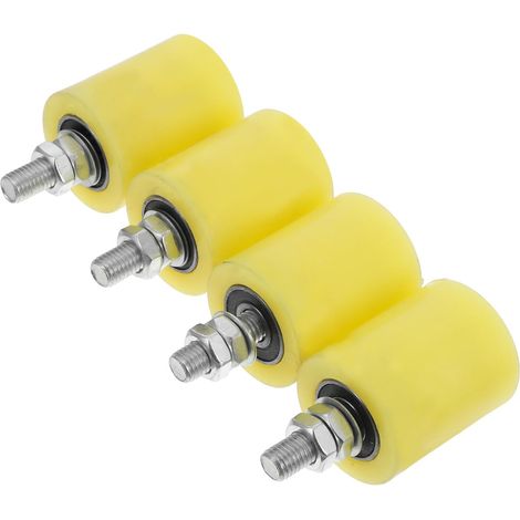 Roue de Porte à Rail en Nylon Jaune, Lot de 4, Guidage (1/5)
