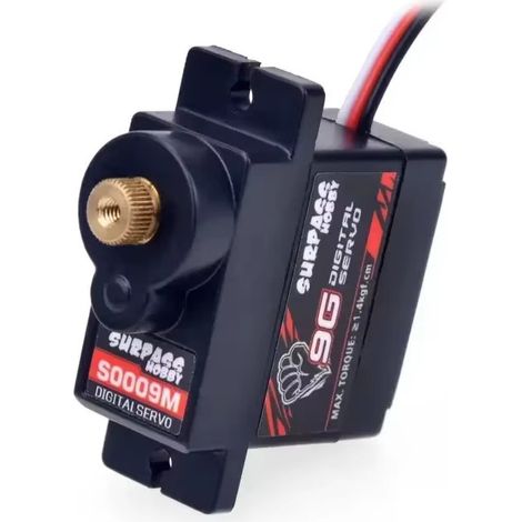 S0009M 9G Wasserdichter digitaler Miniatur-Servo mit Metallzahnrädern und 1,4 kg Drehmoment für Drohnen, Starrflügler und Schiffe (1/5)