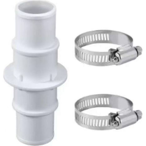 Kit adaptateur pour tuyau de piscine 1,25/1,5 pouce, connecteur pour tuyau d'aspirateur de piscine hors sol, étanche, plastique durable (1/5)