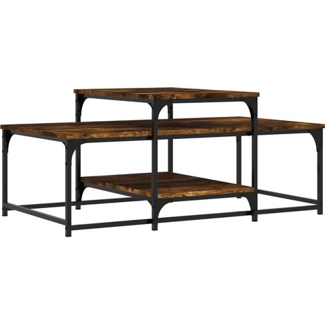 Maison Exclusive - Couchtisch Räuchereiche 102x60x45 cm Holzwerks