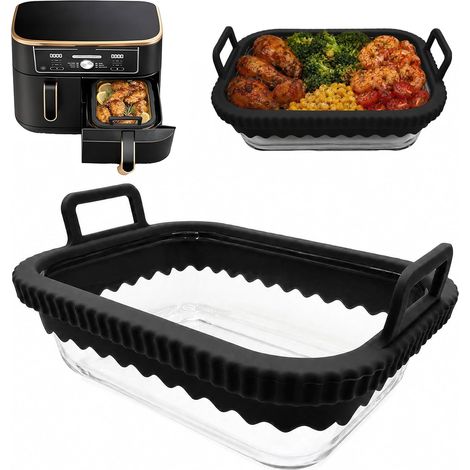 Plat à gratin pour Airfryer compatible 2 bacs (1/5)