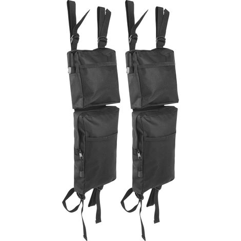 2 pièces Sacoches de rangement pour Quad, Motoneige et UTV, Accessoires de transport étanches et résistants