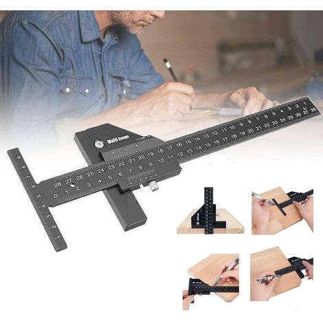 Cette règle graduée double face en acier inoxydable est un ensemble de trois pièces comprenant des règles de 15 cm, 20 cm et 30 cm, adaptées à une utilisation en ingénierie, en enseignement et au bure (1/4)
