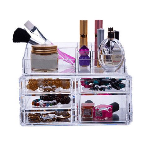 ORGANIZZATORE COSMETICI BOX PORTATRUCCO 5 CASSETTI MAKE UP ORGANIZER