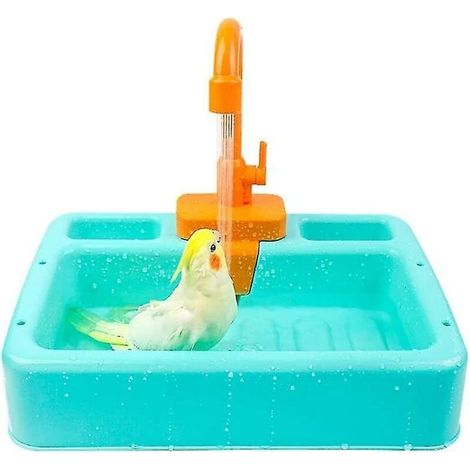 Box doccia per bagno uccello per pappagalli, contenitore, vasca da bagno, Gabbia, accessorio per piccole e medie cocorite, prodotti per la pulizia (1/5)