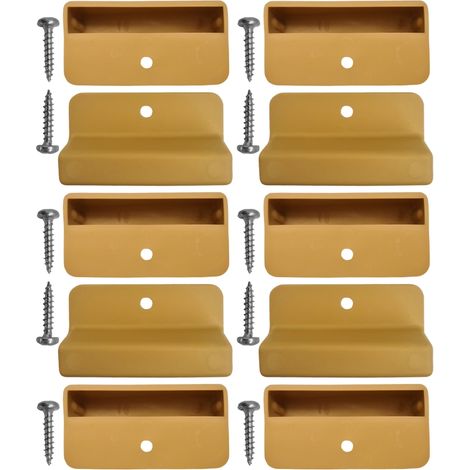 Scm Créations – Lot de 10 embouts latte 53mm – Avec vis pour agrafage et vissage – Capuchon plastique renforcé – Fixation pour cadre bois 60mm (1/5)