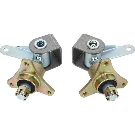 Rosvola Go-Kart-Achsschenkelachse, 2 Stück, 17 mm Vorderradnaben, Lenkachse, einfach zu installieren, 3 Bolzen-Radnaben, Lenkachse für 6-Zoll-Reifen, Quad, ATV, Go-Kart