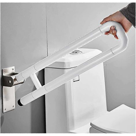 Barres d'appui pliables 2026 pour salle de bain, barres de sécurité pour toilettes, support de douche en forme de U pour la maison et l'hôtel