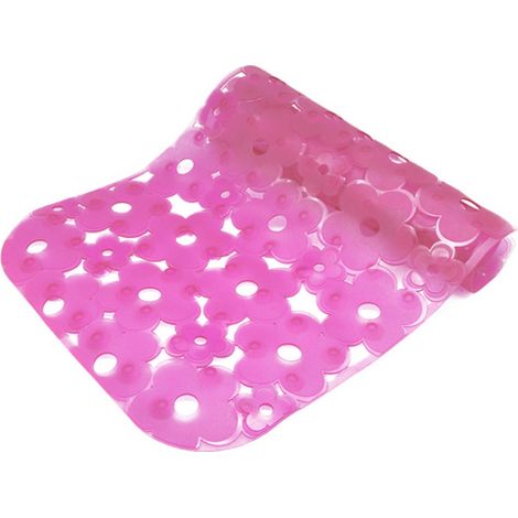TAPPETO ANTISCIVOLO PER VASCA MOD. MARGHERITA CM 72 X 36- Fucsia- DH- pezzi 1