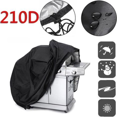 Housse de Barbecue Weber - Taille XXL (190x117x71cm) - Imperméable et Résistante - Noir (1/3)