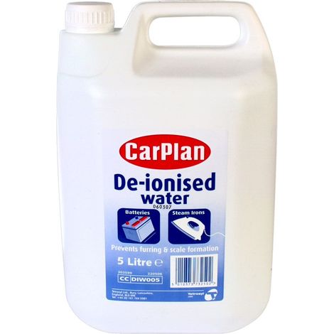 CarPlan DIW005 De-ionised Water 5L DIW005 C/P1519