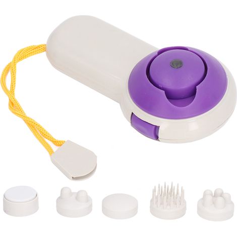 5-in-1 Tragbares Massagegerät mit 5 Aufsätzen, ergonomisch und langlebig, batteriebetrieben für den ganzen Körper (1/5)
