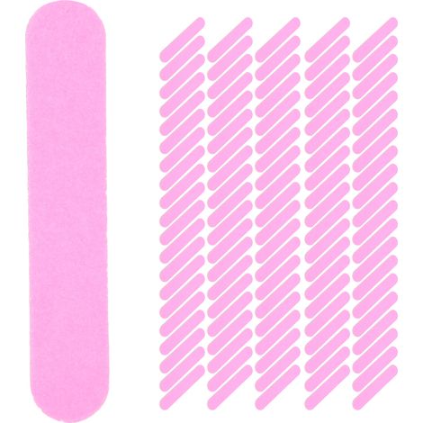 Lot de 100 limes à ongles jetables double face polissage limage manucure rose (1/5)