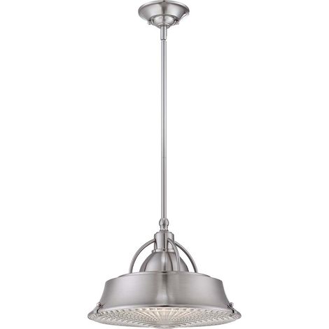 Elstead - Luminaire suspendu à 2 ampoules à dôme, nickel brossé, E27 (1/5)