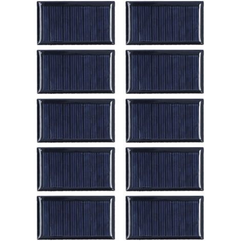 10pcs Small Solar Cell Weatherproof DIY Panel Module for Science Projects Toy Light 0.15W 5V (1/5)