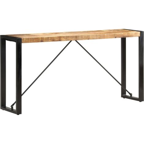 vidaXL Table console 150x35x76 cm Bois de manguier massif (1/5)