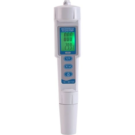 3-in-1 Digital pH, EC, and Temperature Meter 001 High-Precision pH Water Quality Tester for Household Drinking Water, Swimming Pools, and Aquariums