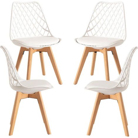 Packs Sillas Comedor - Pack 4 Sillas Mima - Blanco (1/5)
