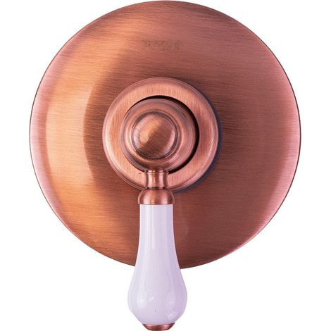 Miscelatore doccia incasso a 1 uscita in stile retrò in Rame antico Piralla Rubinetteria Como 0TOQL410A21  Rame Antico (1/3)