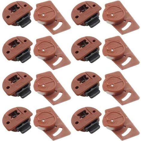 Lot de 8 paires de roulettes silencieuses pour portes coulissantes et armoires (1/4)