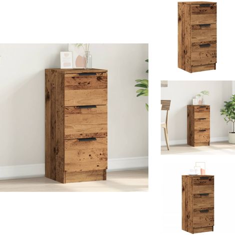 Sideboard Altholz-Optik 30x30x70 cm Holzwerkstoff - Sideboard - Sideboards - Schrank - Sideboard-Schrank (1/5)