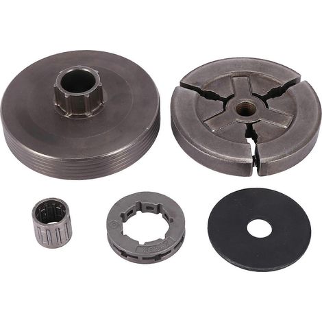 Tambour d'embrayage et pignon de chaîne avec aiguille pour tronçonneuse chinoise (1/5)