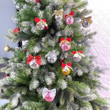 Boule De Noël Réfléchissante - 15 Pièces - Diamètre 4 Cm - En Mousse Résistante - Décoration Arbre Intérieur Extérieur (1/5)