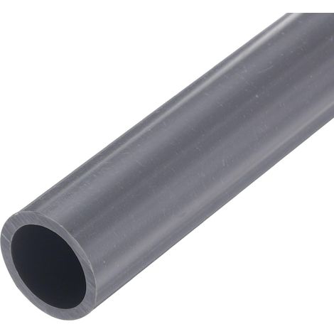 Tube Rigide en PVC de 1 Pouce, Tuyau Rond, Tuyauterie, Quincaillerie, Tuyauterie de 19,4 mm ID, 25 mm OD, Longueur de 9 Pouces, Gris Clair, Haute Résistance aux Chocs pour Tuyau (1/5)
