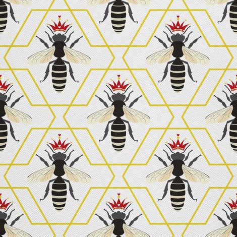 Tela Oxford decorativa para exteriores - motivo Reina de las Abejas I DX465 (1/5)