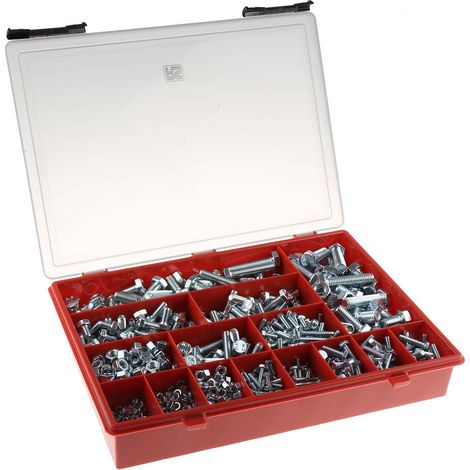Kit de vis en Acier, 1165 pièces, M10, M12, M4, M5, M6, M8 ( Prix pour 1 Kit )