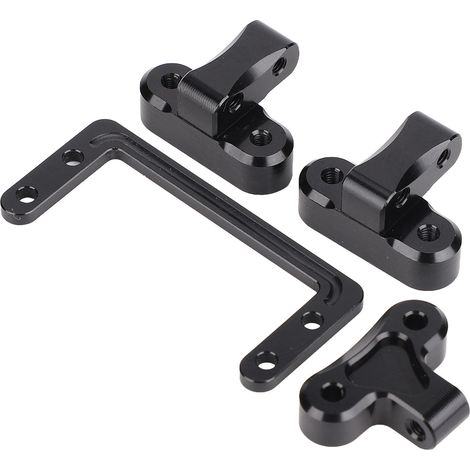 Support de servo en alliage d'aluminium haute résistance, esthétique et de remplacement pour voitures RC LCG 1/10 (1/5)