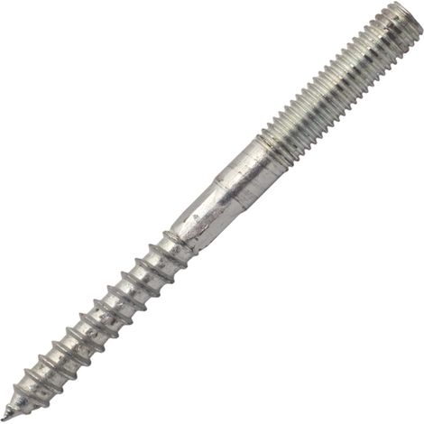 Vis Double Filet Tx25 M8X100 Z.Blanc