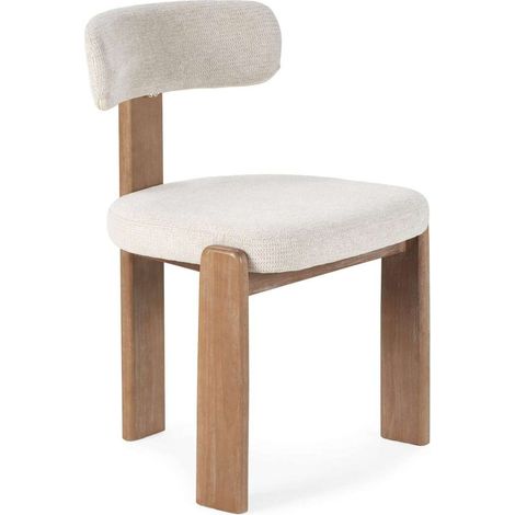 Pack de 2 sillas md-Nikola tapizado textil beige, 78cm(alto) 55.5cm(ancho) 54.5cm(largo) (1/5)