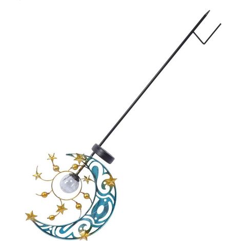 Solar-Gartenleuchte für den Außenbereich – Mond- und Stern-Dekorationsornament (1/5)