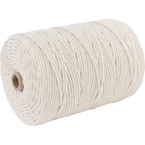 2 mm (200 m) – Natürliches Baumwollseil für Dekoration und Basteln，Arts Artisanat Ficelle, pour Jardinage,décoration,l'emballage Cadeau,arts créatifs (1/4)