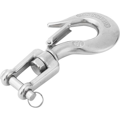 Crochet pivotant en acier inoxydable durable avec loquet de sécurité, accessoire pour barque et kayak, 1/2" (1/5)