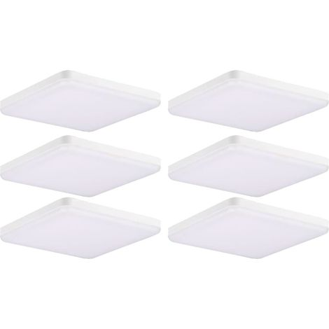 Set di 6 LED ALU pannello a soffitto luce incasso bianco soggiorno design illuminazione sala lampada SLIM