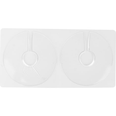 2 coussinets en silicone anti-rides réutilisables, ultra-fins et ronds, pour femme, patchs pectoraux lisses. (1/5)
