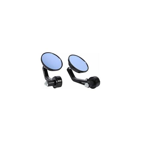 Adatto per 2 specchietti laterali da manubrio per moto, specchietti laterali da manubrio per moto, specchietti laterali rotondi universali da 22 mm/7/8 pollici per moto