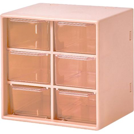 Organisateur de rangement transparent  Organisateur de maquillage et de fournitures de bureau avec rail coulissant  Grande (1/5)