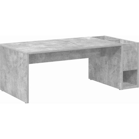 Maison Exclusive - Couchtisch Beton Grau 101,5 x 50 x 37 cm Holzw