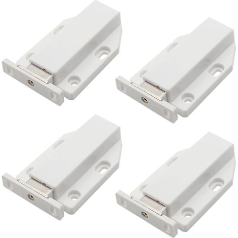 4 portes de placard à ouverture magnétique par simple pression, avec vis et déverrouillage par simple pression. (1/5)