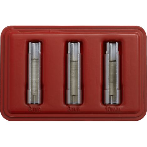 Sealey Metric Slotted Glow Plug Socket Set 3pc Alfa Romeo Fiat GM PSA SX4033 (1/3)