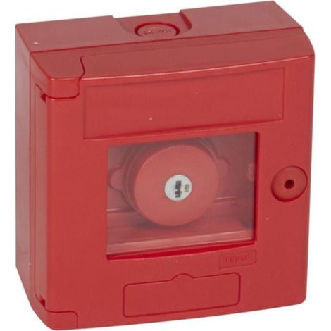 Coffret bris de glace coup de poing IP44 rouge - montage en saillie - LEGRAND