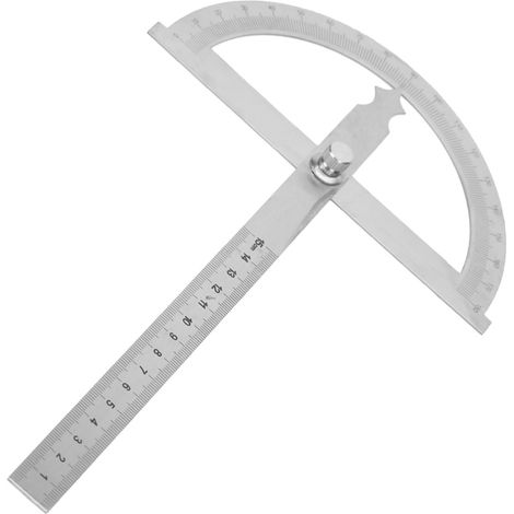 Winkelmesser aus Edelstahl (0-180°) mit Goniometer und 15 cm Länge (150 x 200 mm) (1/5)