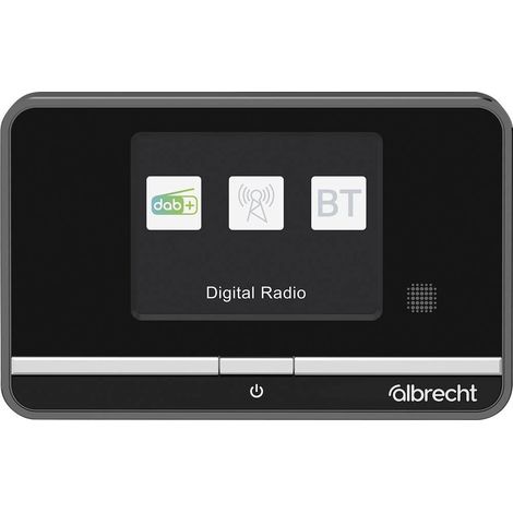 Albrecht DR 521 Radio de table DAB+, FM AUX, Bluetooth, DAB+, FM avec télécommande, fonction réveil noir (1/4)