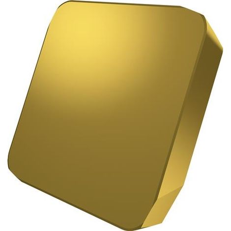 Fräswendeschneidplatte ISO SPKN 1504EDSR:M8330 Tiefe 13mm PVD beschichtet Gold (1/2)