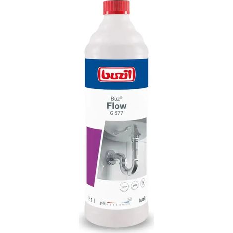 flüssiger Abflussreiniger buzil flow g577 pH 14 Natriumhydroxid